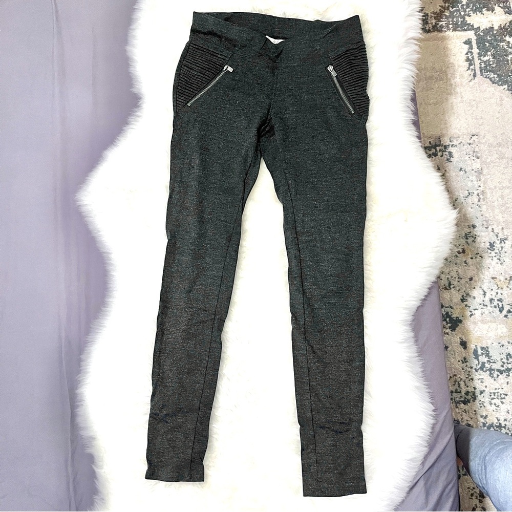 American Rag moto dark heather gray leggings